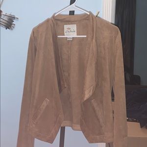 Brown suede jacket